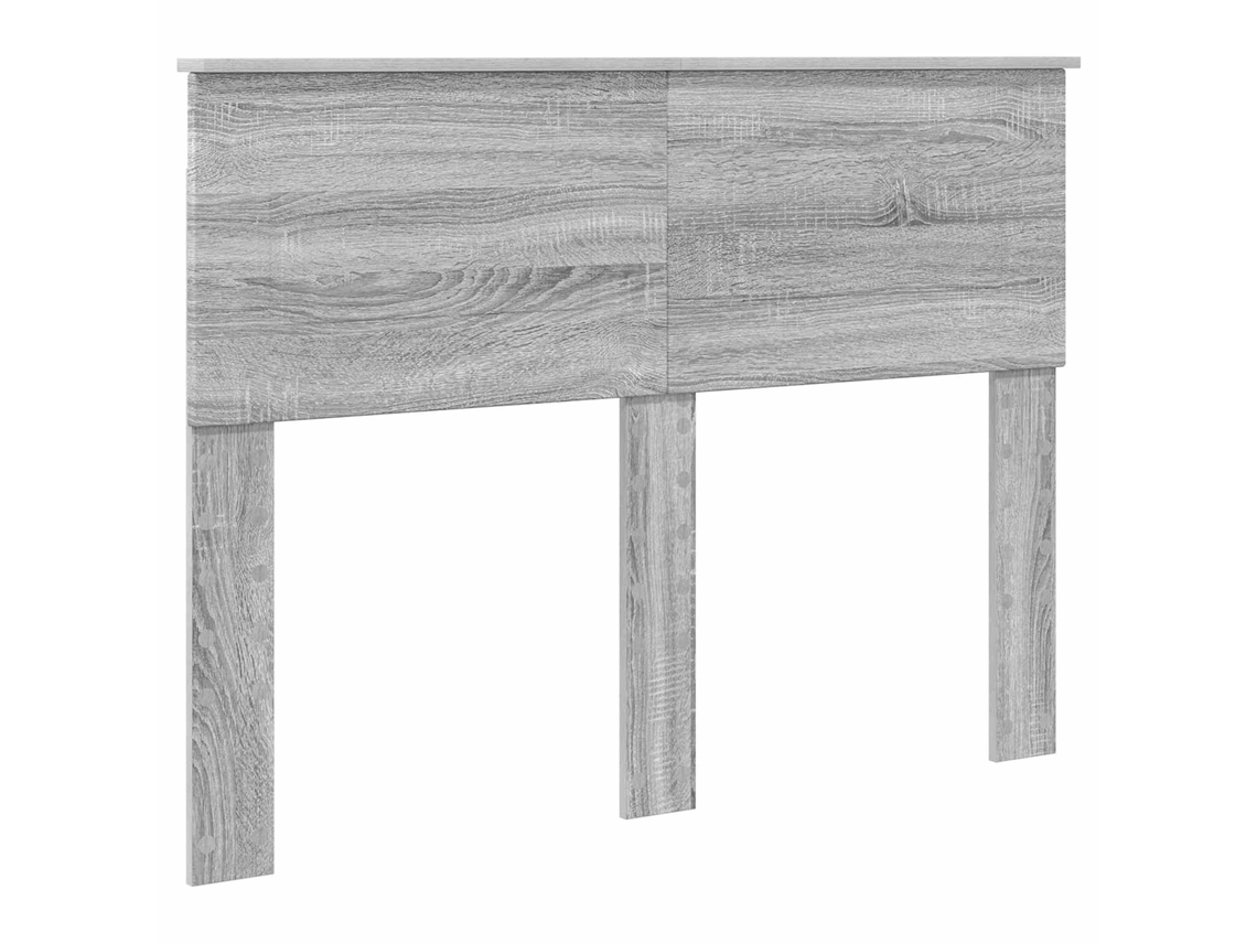 Cabeceira | Painel De Cama Cinza Sonoma 120 Cm Madeira Processada