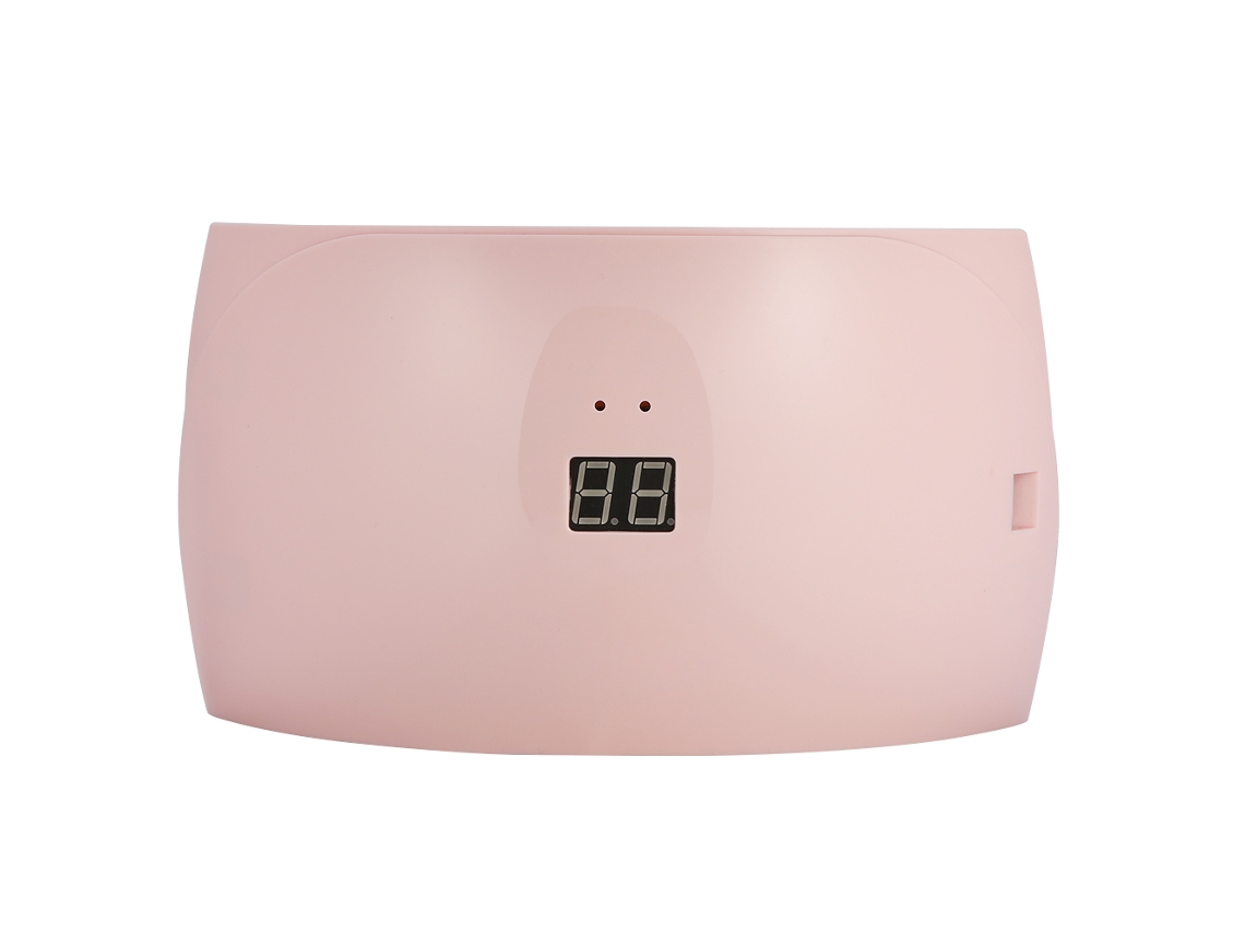 Secador De Uñas Com 15 Leds Uv Moda Útil Com Tela De Visualização Rosa