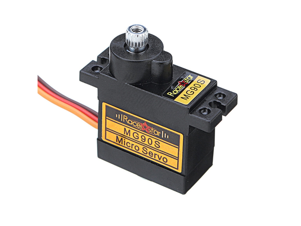 2 Unidadesservo Micro Analógico de Engrenagem Metálica Racerstar Mg90s 9g para Helicóptero Rc 450, Carro Rc, Barco, Robô MDUG