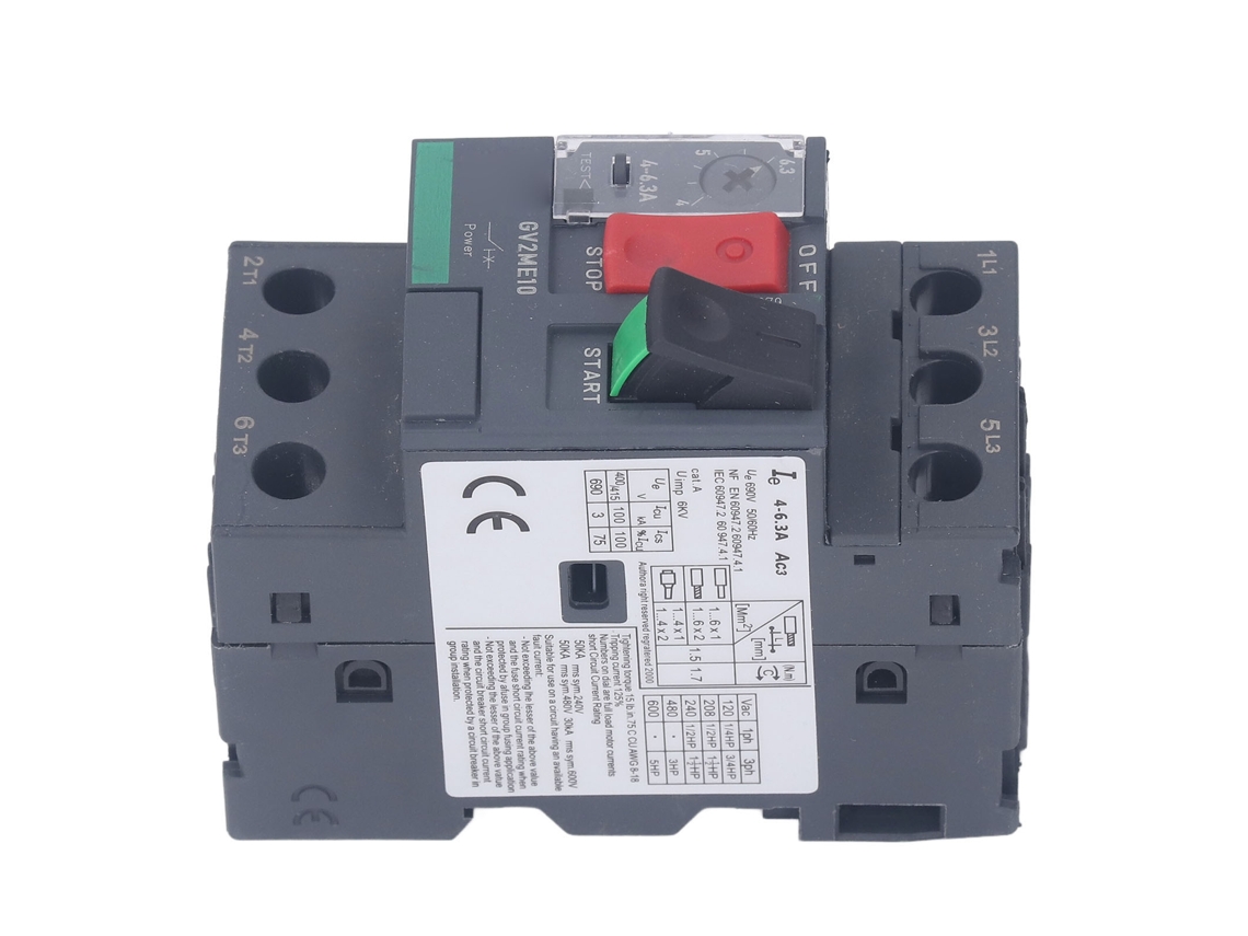 Disjuntor de Motor Termomagnético Ac690V 4.6A GV2 ME10
