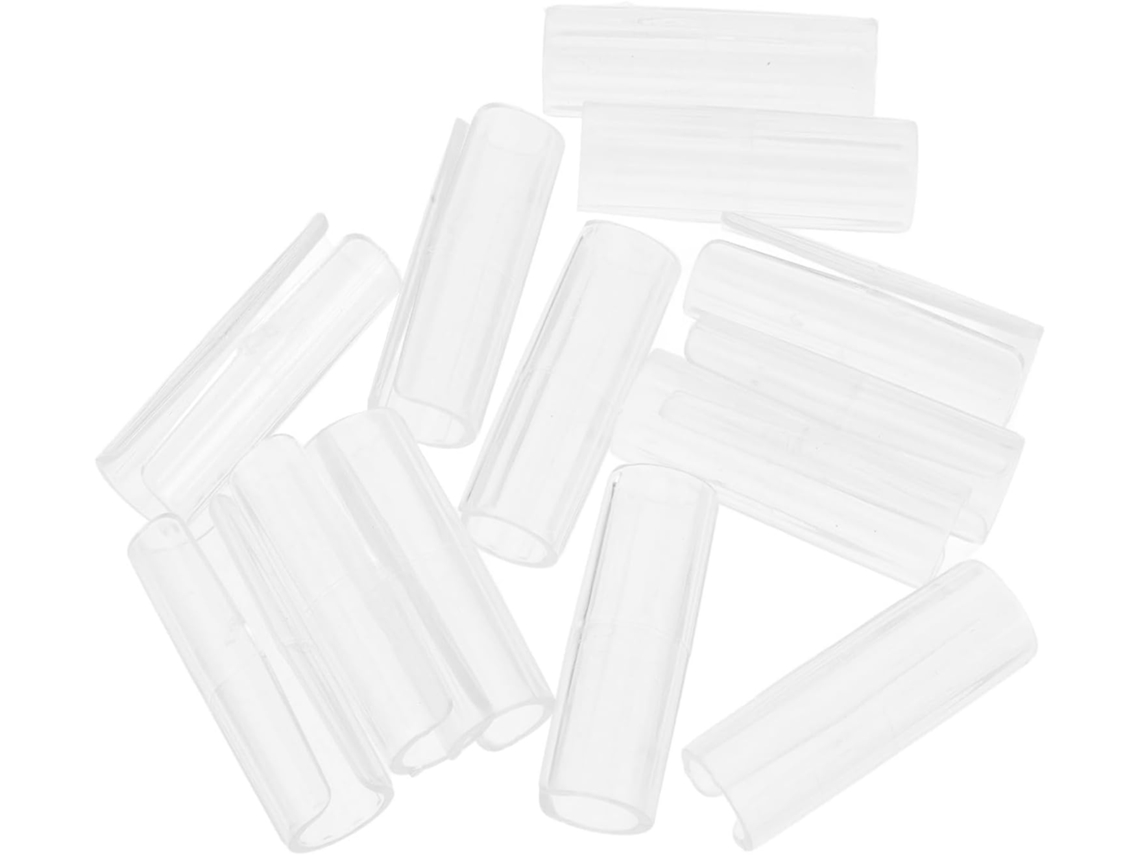 Conjunto De 24 Prendedores Lençol Antiderrapantes Sewacc, Prendedores De Plástico Transparente, Fixadores Invisíveis