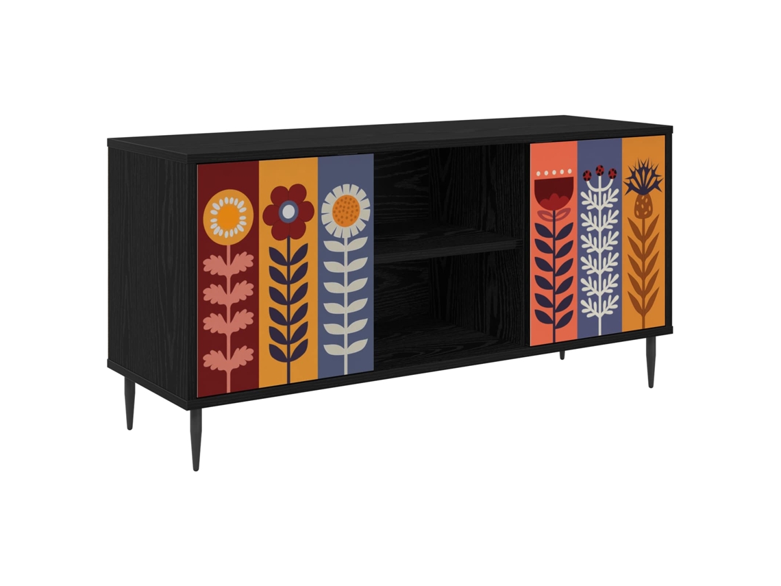 Vidaxl Gabinete Para Tv Essen 102 X 33 X 51 Cm Carvalho Preto