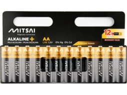 Pilhas Alcalinas MITSAI AA LR6 (12 Unidades)