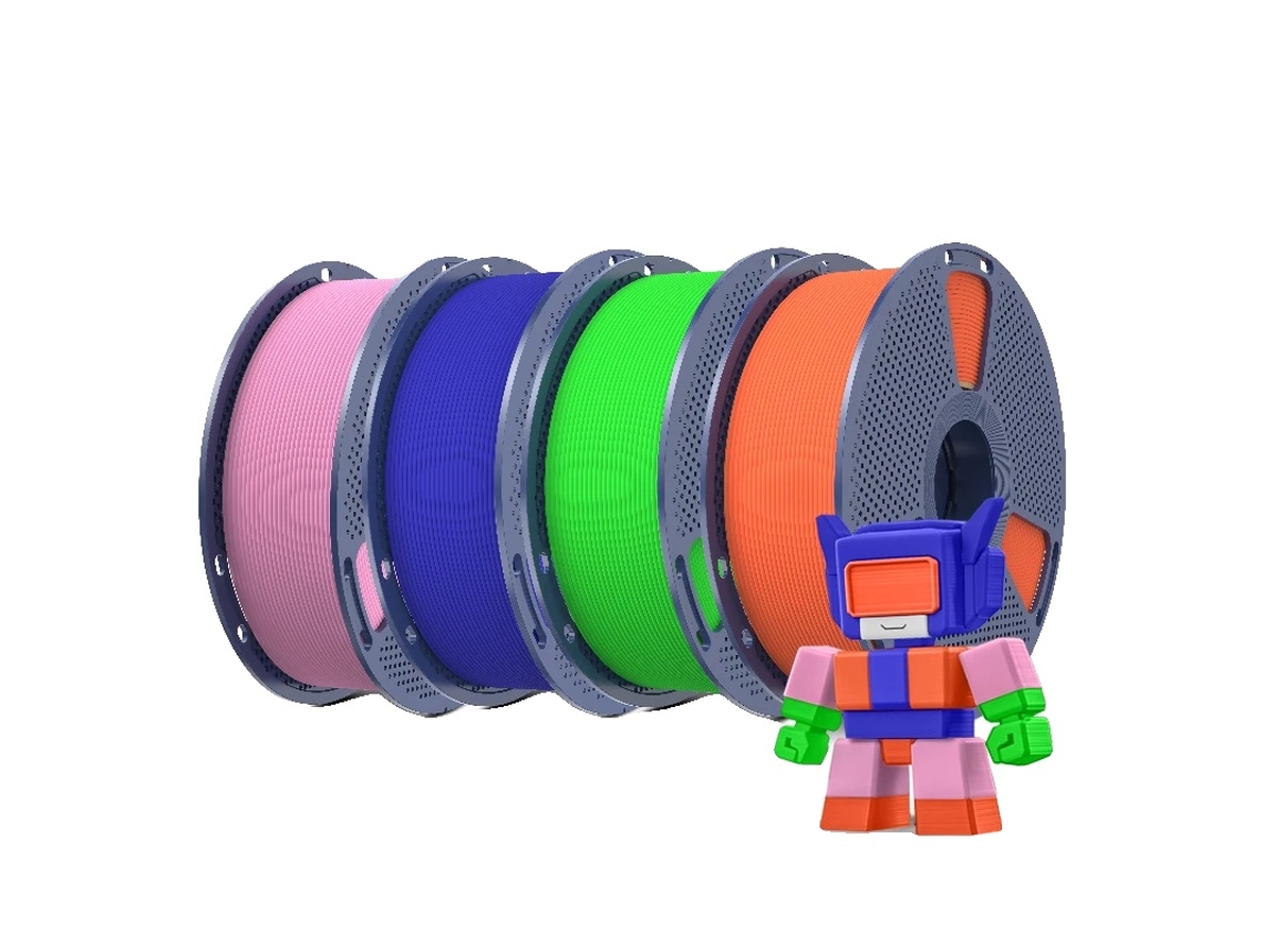 Filamento Para Impressora 3d, Alta Velocidade, Acabamento Fosco, Pk Gn Bl Or Oem