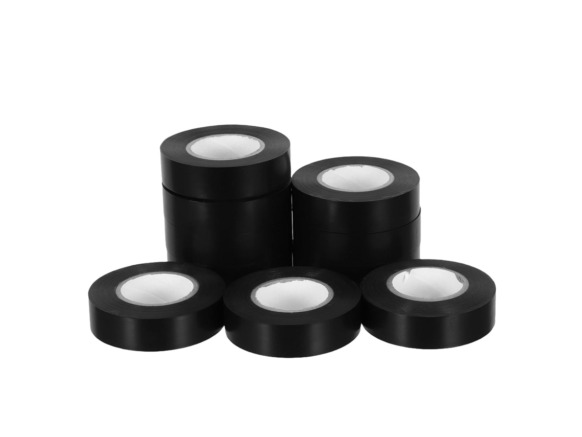 10 Rolos De Fita Isolante 1, 9cm X 19, 8m Fita Isolante Resistente A Altas Temperaturas E Retardante De Chamas Para
