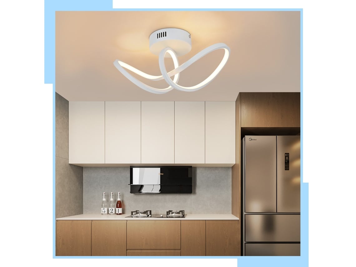 Led Luz De Teto Moderna Preta Sala De Estar 12w Interior 3000k Led Nettlife