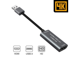 Placa de captura de vídeo USB 3.0 compatível com HDMI, suporta gravação de vídeo 2K 50Hz Yuy2 Brilvibera