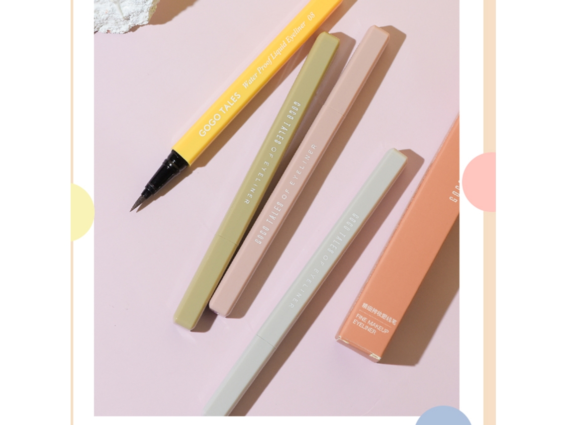 Gogo Tales Eyeliner Líquido 0.6g Resistente À Água De Longa Duração Para Iniciantes