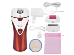 Depilador Elétrico 3 em 1 para Mulheres, Máquina de Pedicure, 2026, Vermelho