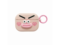Estojo Para Fones De Ouvido Airpods Pro Com Estampa De Emoticons 3d Moderna E Toque De Pele.