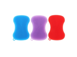 3 Esponjas De Silicone Para Limpar Pratos Anti-deslizantes Com Buraco Para Pendurar Multiuso Eficiênte Escovas De Cozinha