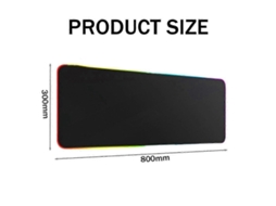 Mousepad Gamer Otimizado Com Iluminação Rgb 80 X 30 Cm Para Teclado E Mouse De Computador Olysi Shop