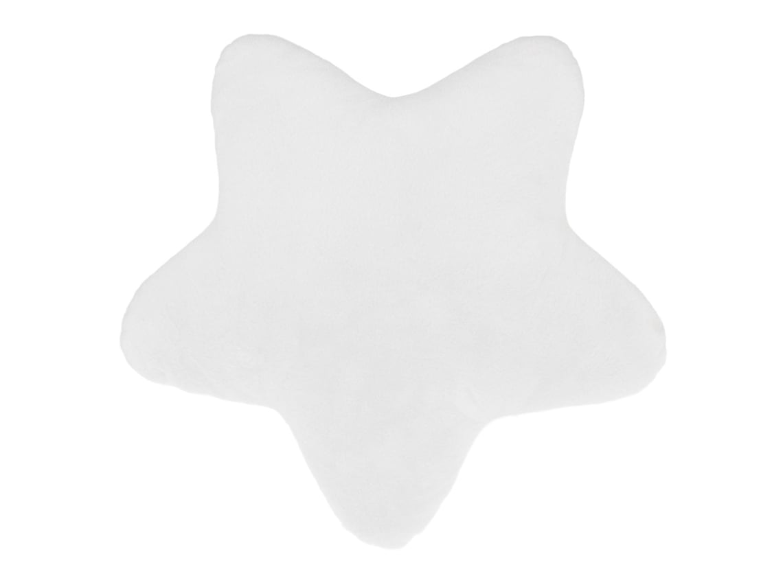 Ats almohada Estrella Suave Decoratsiva Peluche Juguete para Sofá Dormitorio Coche 19,6 Polegadas Branca