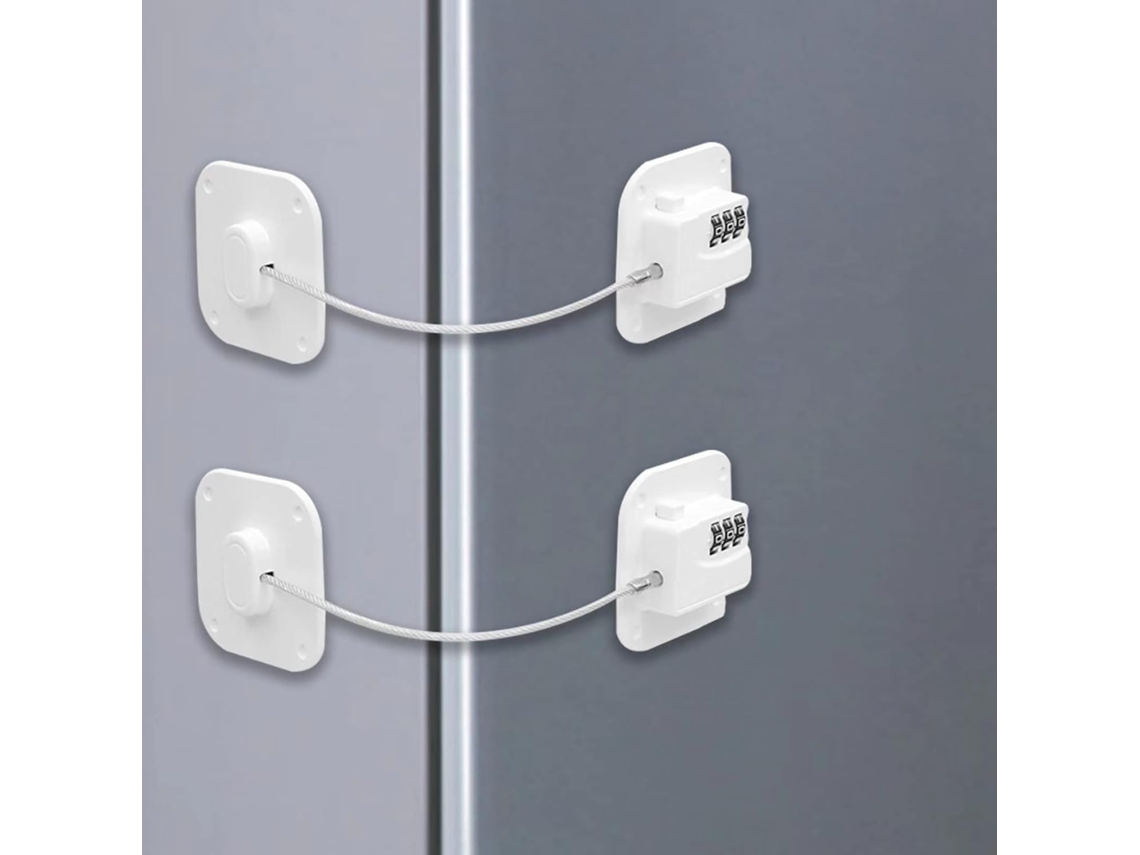 Conjunto De 2 Cadeados Com Código, Reforçado, Para Portas E Portões, Frigorífico