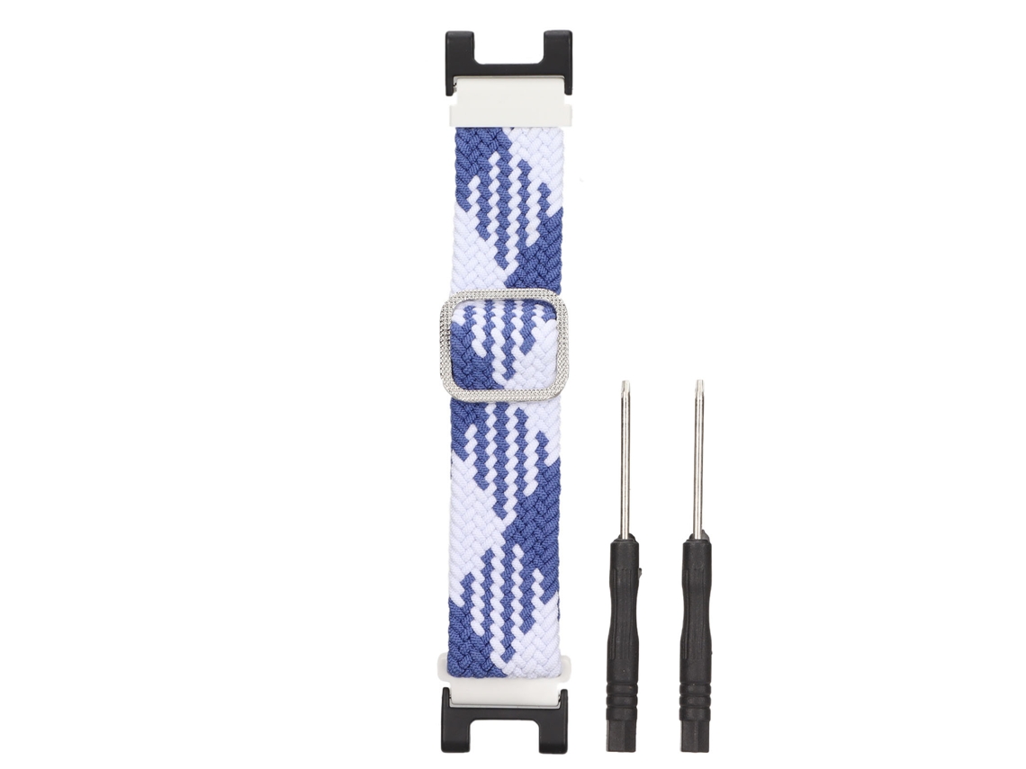 Mali cinto de Pulso em Nylon Tecido para Smartwatch Amazfit T rex/t rex Pro 22mm (azul Branco)