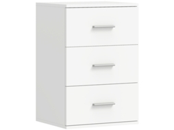 Mesa 3 Gavetas Mdf Branca Cabeceira VOLTEDGE