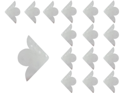 Almofadas Antiderrapantes Genéricas 10x10 Cm Com Adesivo Reutilizável Para Carpetes Protetores De Canto Pisos Cerâmicos