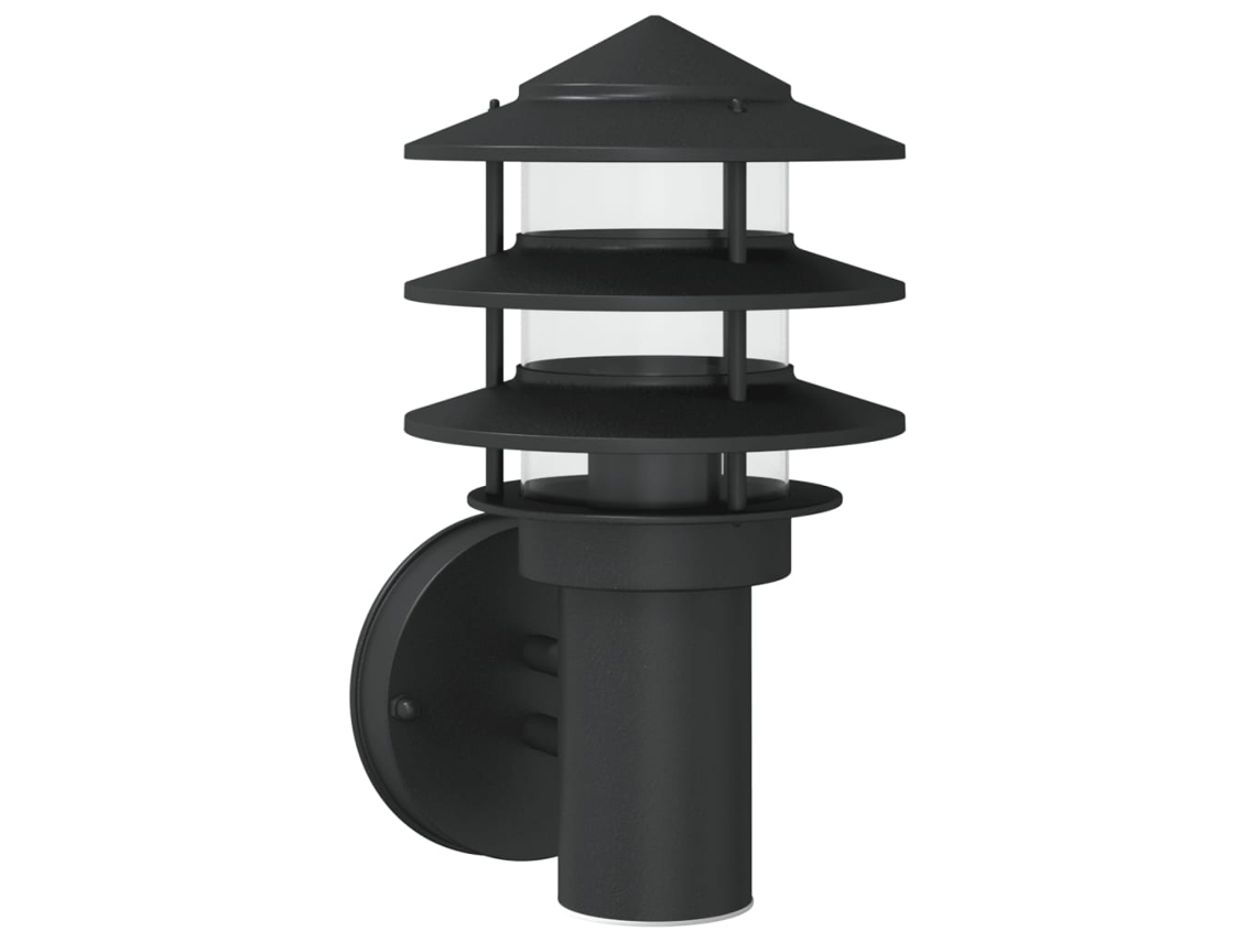 Outdoor Wall Light, Outdoor Wall Lights Vidaxl Preto Aço Inoxidável (n/a)