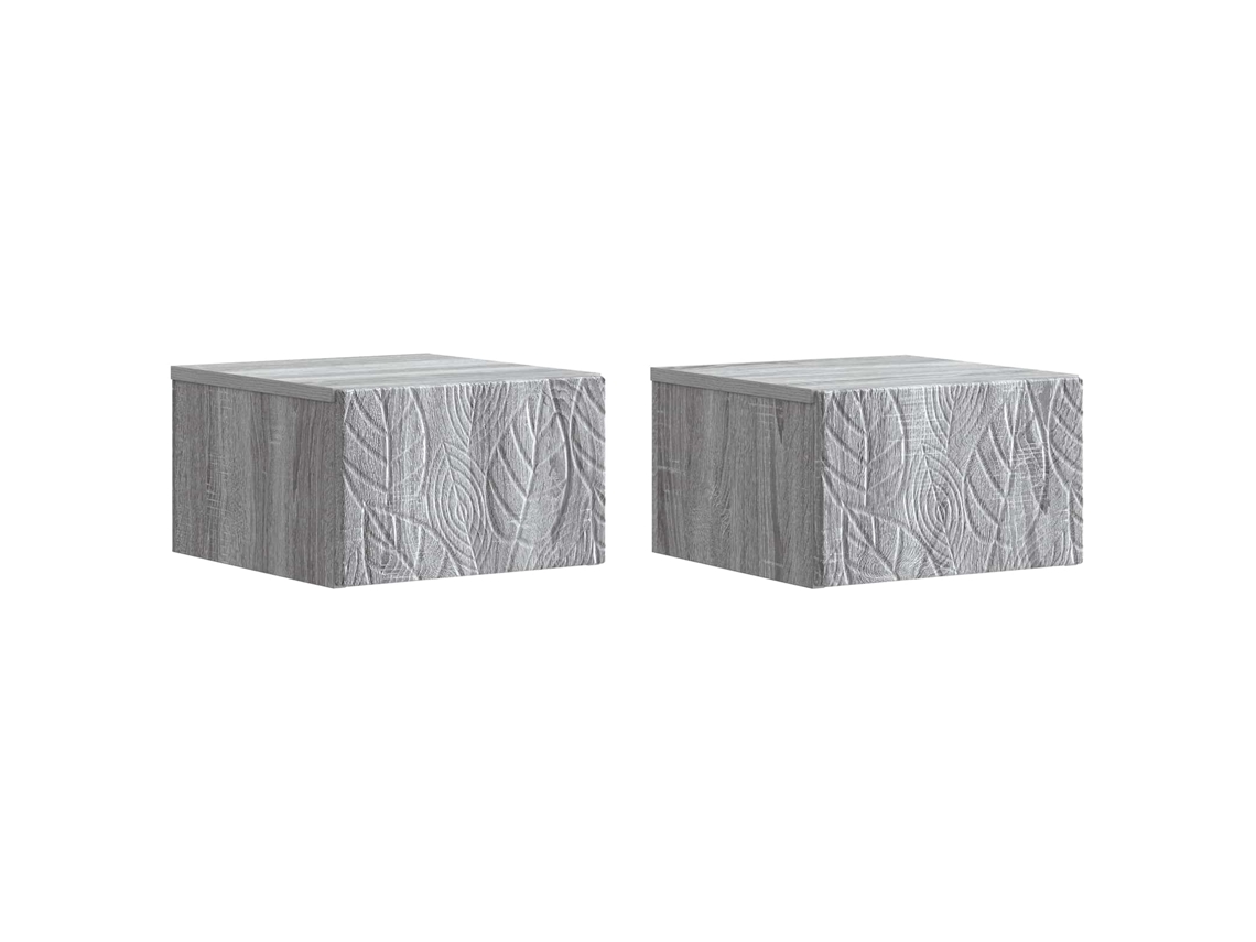 Maison Exclusive - Gabinete De Canto Montado Na Parede 2 Unid. Sonoma Cinzento