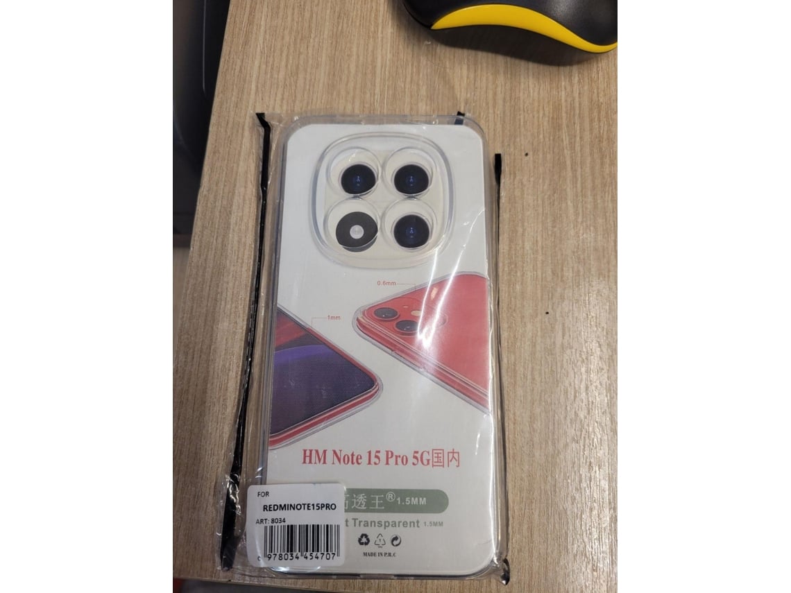 Capa JUST IN CASE Clear Xiaomi Note 15 Pro (Outlet Caixa Aberta - Transparente)