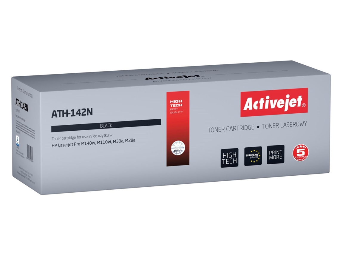 Toner Ath 142n para impressora Hp, substituição Hp 142a Hp142a W1420a Supreme 950 páginas preto com chip Activejet