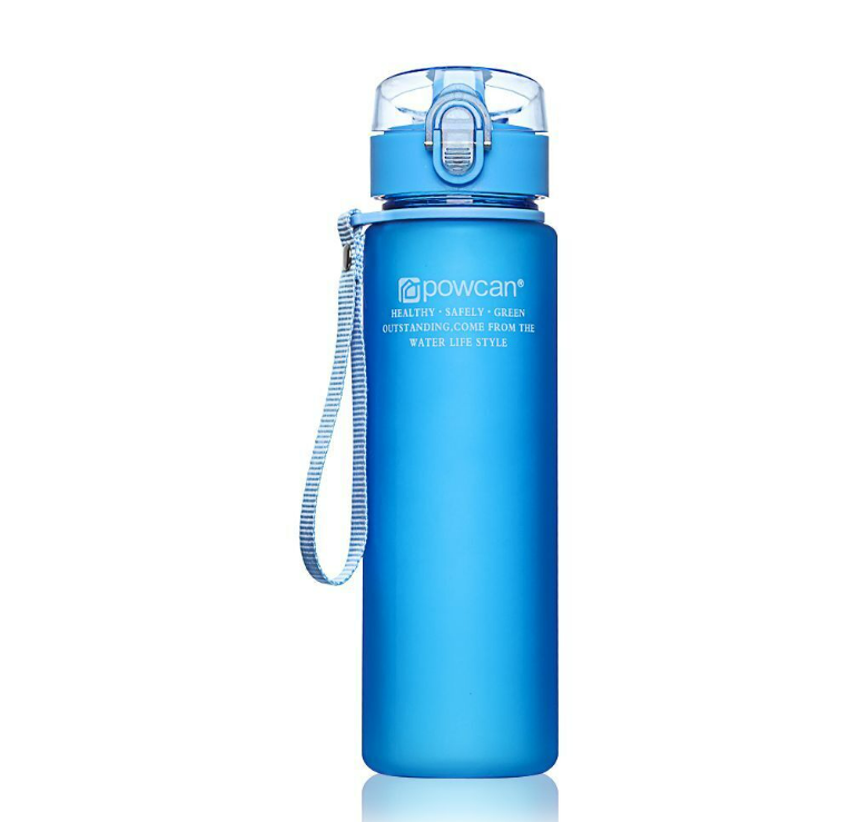 Garrafa de água esportiva Brilvibera 400/560ml livre de BPA, azul