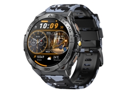 Smartwatch Amoled De 1,6" Com Rastreador Fitness, À Prova D'água Ip68, Bateria De 600 Mah, 20 Modos Esportivos (preto)