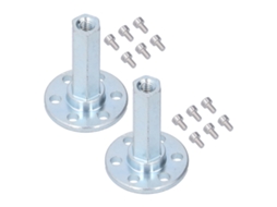 Laxiscreed Flange De Aço Inoxidável 8mm Com Parafusos - Pack De 2 Conexões Hexagonais