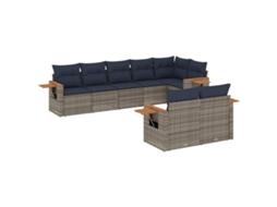 Garden Sofa Set, Garden Sofa Sets Vidaxl Cinzeto Rattan / Vime (n/a)