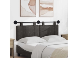 Vidaxl Cabeceira Suspensa Preto Pu Antigo