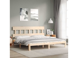 Vidaxl Cama Sem Colchão 200x200 Cm Madeira De Pinho Maciça