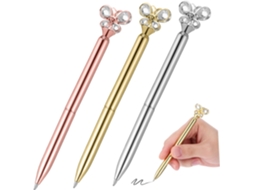 Conjunto De 3 Canetas Esferográficas Metálicas Magiclulu Para