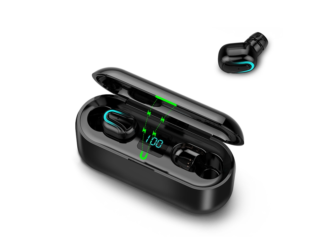 Fone De Ouvido Bluetooth Sem Fio Portátil 5.0 Estéreo À Prova D'água Com Microfone Dual Para Smartphone