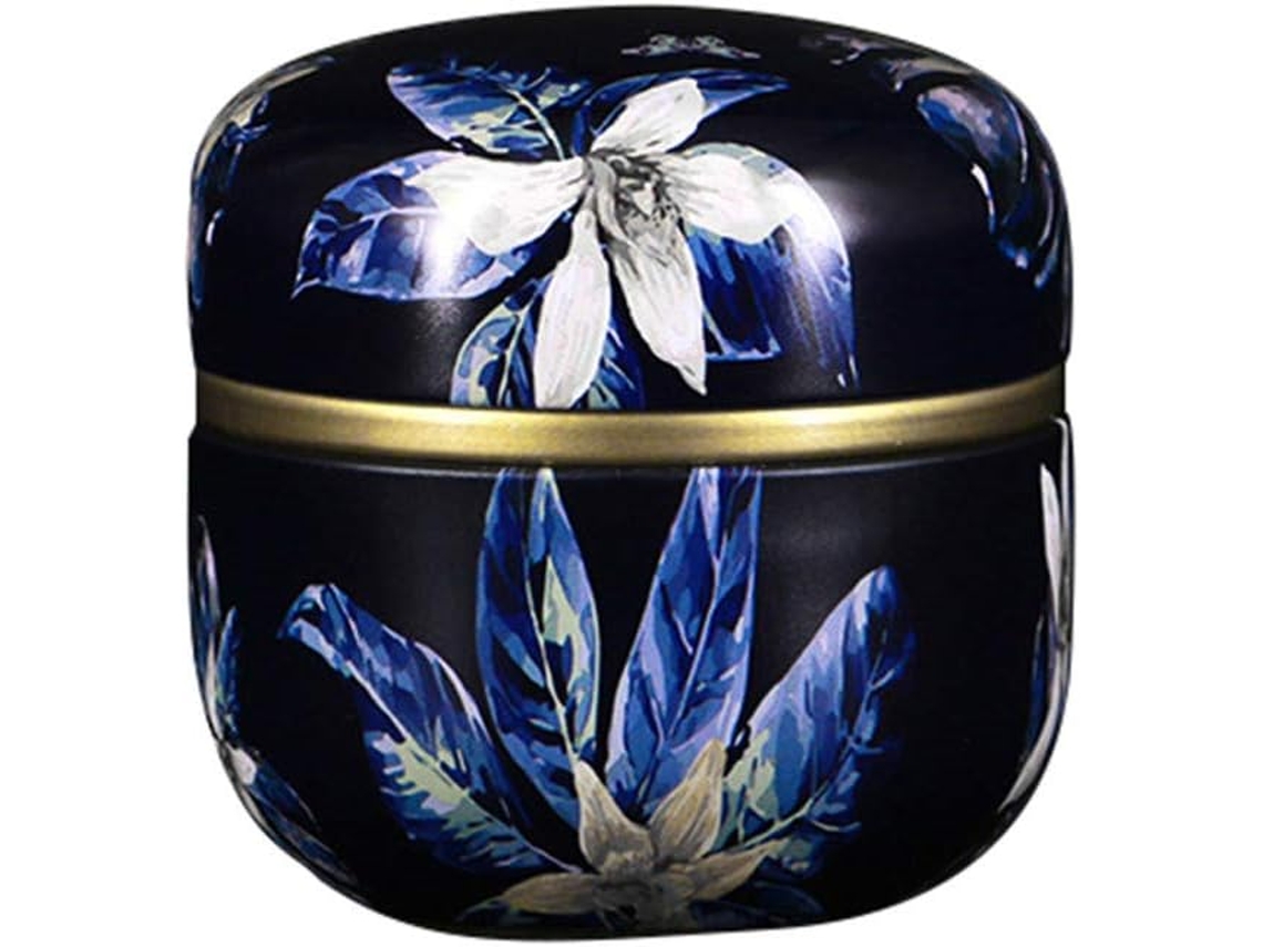 Latas De Chá Em Metal Com Tampa Dupla, Recipientes Para Armazenar Chá, Latas De Chá Portáteis, Latas Para Especiarias.