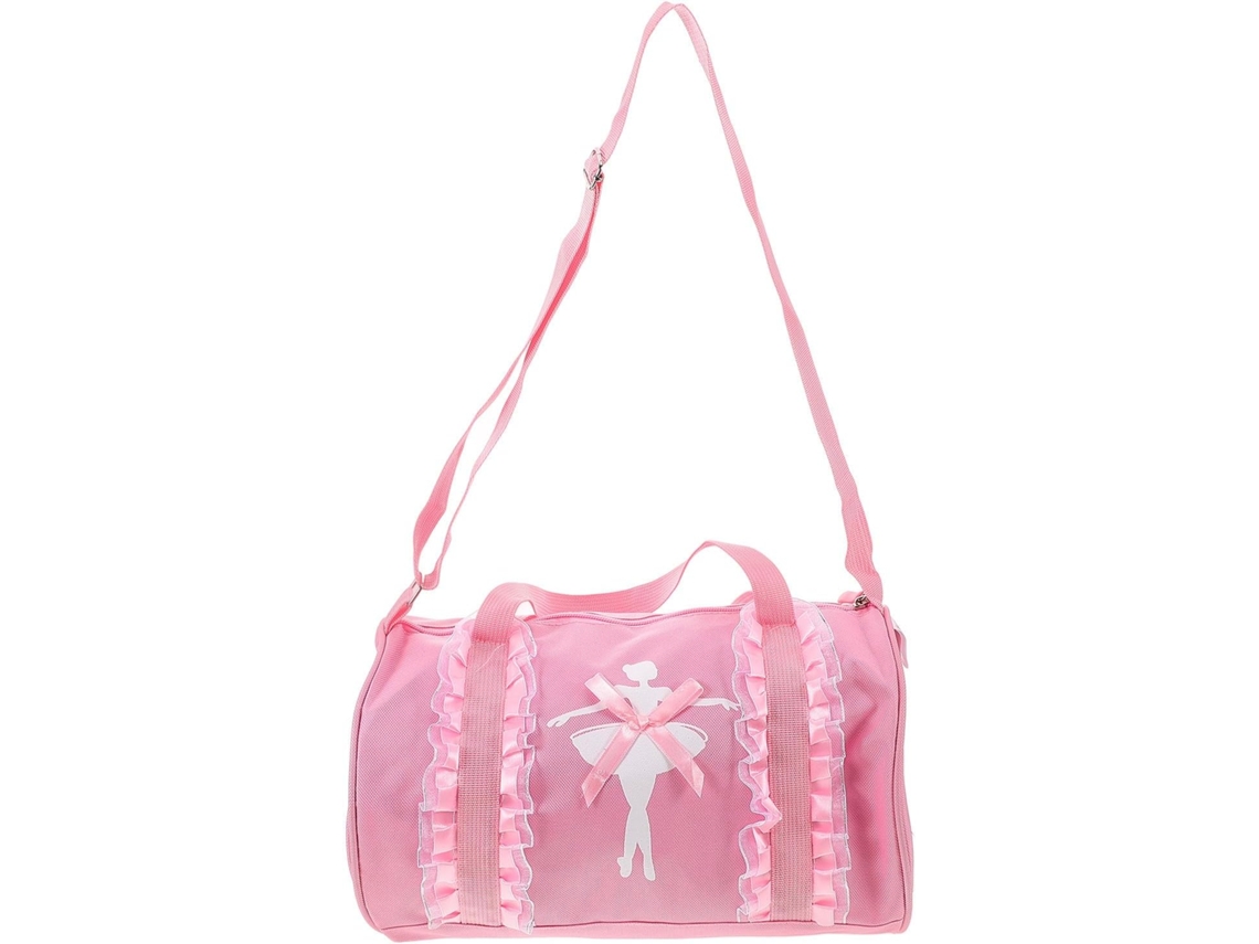 Bolsa De Ombro Portátil Para Balé Infantil, Em Tecido Oxford Rosa, Com Capacidade Adequada E