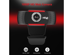 Câmera Web Hxsj 1080p Para Chamada De Vídeo De Conferência E Transmissão Ao Vivo Com Zoom Manual E Cancelamento De Ruído