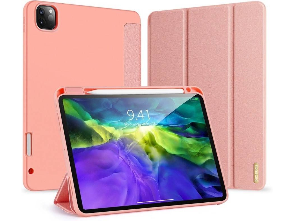 Capa Dux Ducis Livro Horizontal (Ipad Pro "11 2020«Ipad Pro 11" 2018) Rosa
