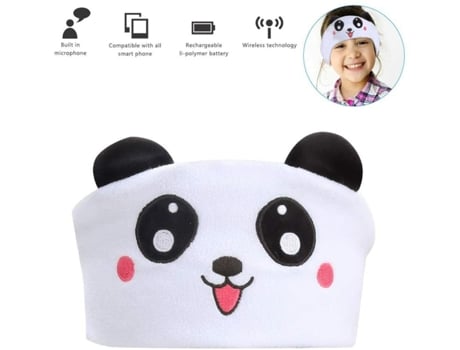 Auriculares com Faixa de Cabeça Bluetooth Infantil Auriculares Sem Fio Música para Dormir