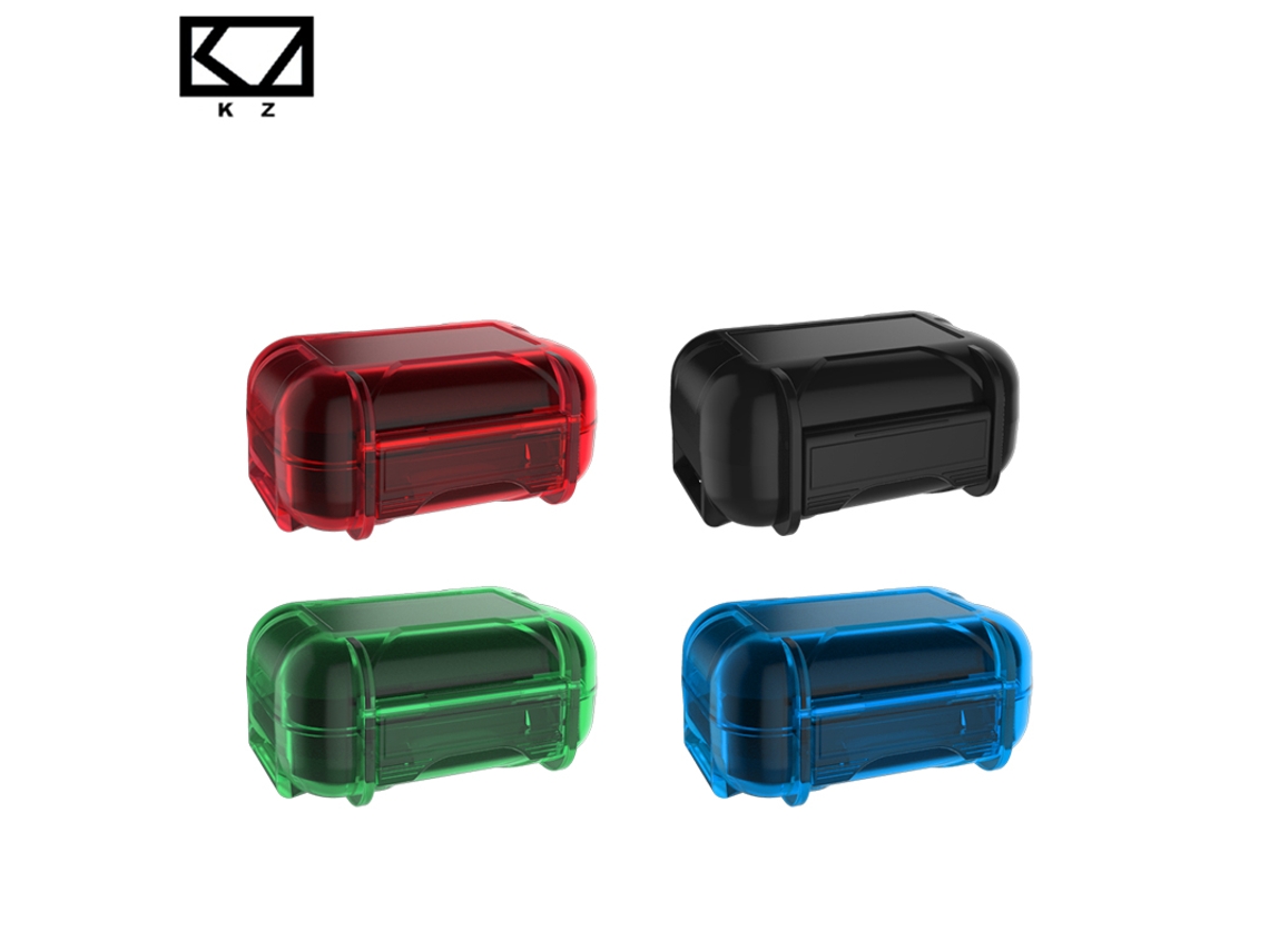 Estojo Protetor para Fones de Ouvido Kz, Caixa de Armazenamento Portátil Colorida e À Prova D'água em Resina Abs. MDUG