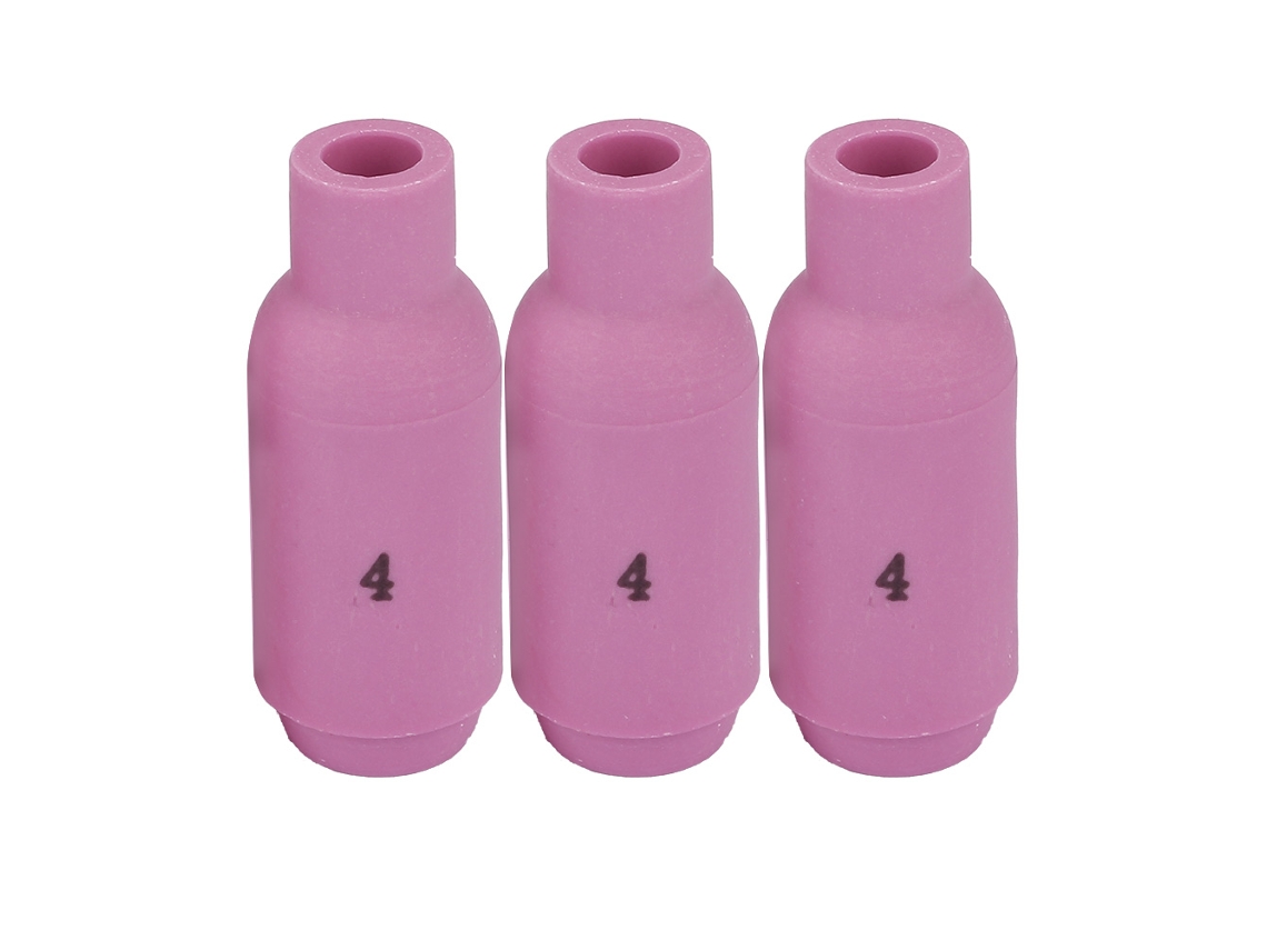 10 Peças De Bicos De Cerâmica Para Copa 10n50-10n46 4-8 Para Soplete Tig Wp-17/18/26 (10n50 6.5mm)