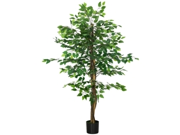 Ficus Artificial Planta,150cm,natural,vaso Incluso,verde BTFORUS