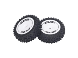 Conjunto SFUSHOS de 2 pneus dianteiros para carros RC 1/12