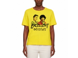 Rockinstone Bill And Ted Dudes Solid Yellow Adult T-shirt Size:xxl