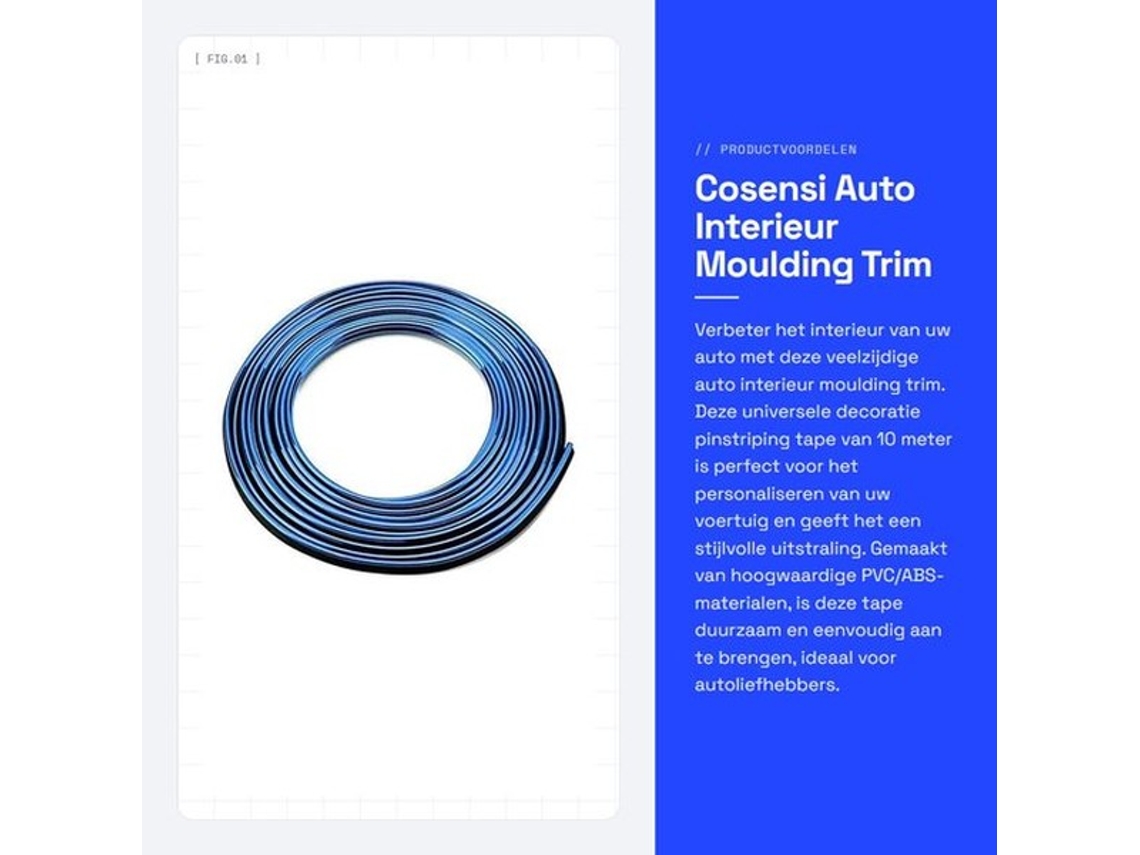 Adesivos Para Interiores 10m - Decoração Automóvel - Pvc/abs - Antideslizante - Fácil De Instalar - Alta Qualidade - Autocola