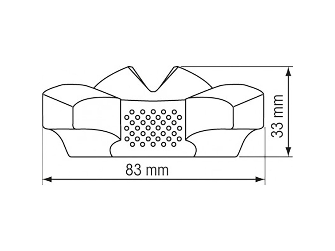Bússola Iris 50 Prateado 83 X 33 Mmplastimo