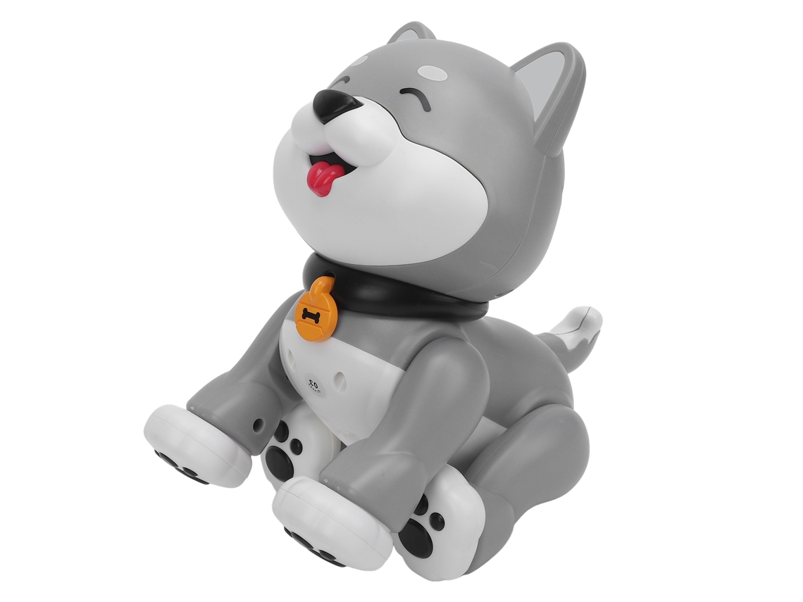 Primerox cachorro Robô Husky Controle Remoto Inteligente Programável com Dança, Canto e Interação Tática