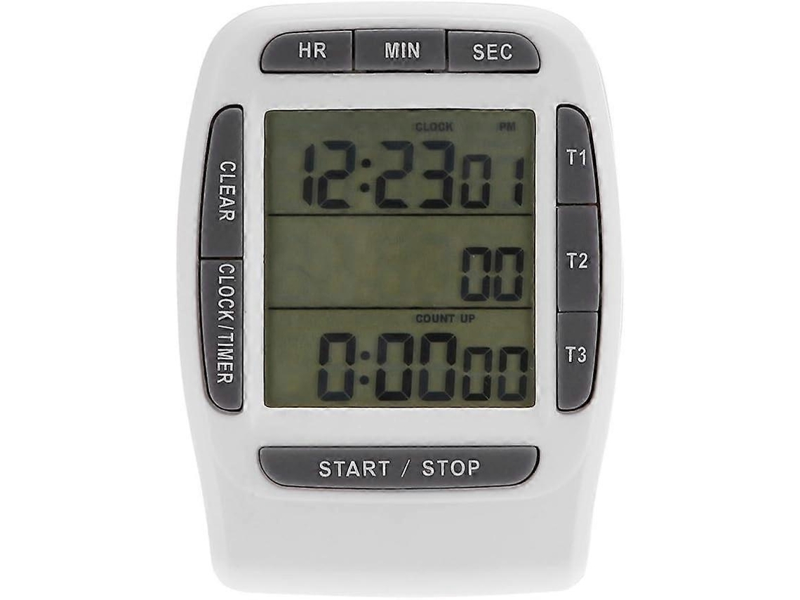 Temporizador De Cozinha De Três Canais Adequado 2025, Temporizador Digital Portátil Multicanal De 3 Canais Lcd, Temporizador Preciso Slowmoose