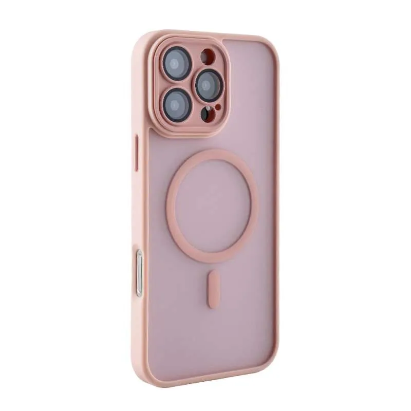 Smoke Magsafe com Lente de Câmera iPhone 13 Pro Max-Rosa-ZT-2616