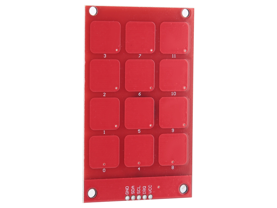 Laxiscreed Mpr121 Teclado Capacitivo De 12 Teclas Com Alta Sensibilidade Para Projetos Eletrónicos