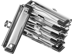 Conjunto De 10 Prendedores Metálicos Reutilizáveis Para Pranchetas E Quadros Escrita, Prendedores De Metal Montáveis